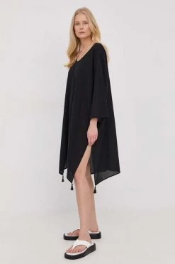 Γυναικεία Φορέματα Βαμβακερό φόρεμα Max Mara Leisure μαύρο,