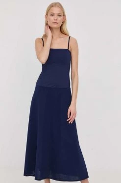 Γυναικεία Φορέματα Φόρεμα Max Mara Leisure ναυτικό μπλε, -Αξεσουάρ || Παπούτσια || Ρούχα Κατάστημα unnamed file 2517