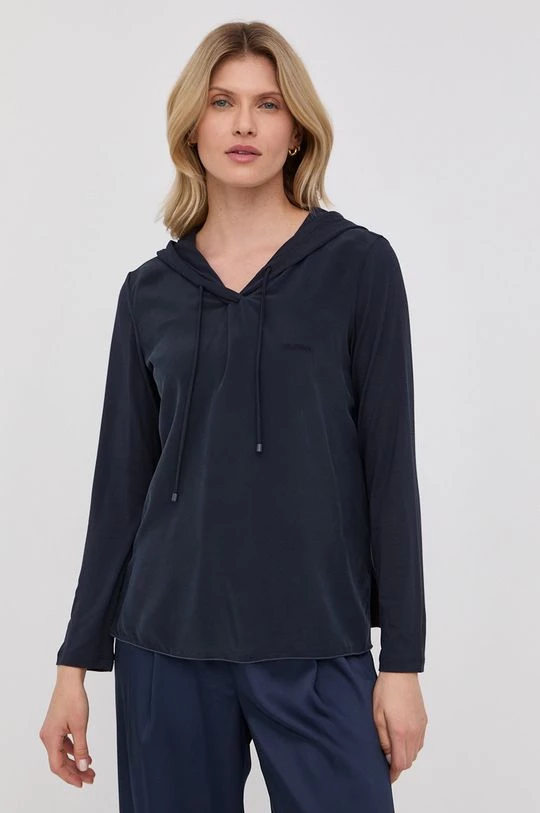 Γυναικεία Χωρίς φερμουάρ Μπλούζα Max Mara Leisure χρώμα: ναυτικό μπλε, 5 Γυναικεία Χωρίς φερμουάρ Μπλούζα Max Mara Leisure χρώμα: ναυτικό μπλε, - Image 3