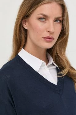 Γυναικεία Χωρίς φερμουάρ Μεταξωτό πουλόβερ Weekend Max Mara ναυτικό μπλε, -Αξεσουάρ || Παπούτσια || Ρούχα Κατάστημα unnamed file 253