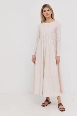 Γυναικεία Φορέματα Βαμβακερό φόρεμα Max Mara Leisure μπεζ,