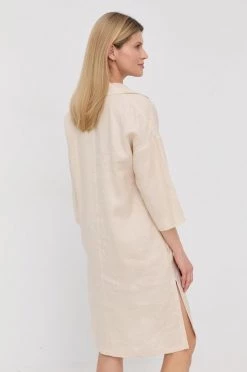 Γυναικεία Φορέματα Λινό φόρεμα Max Mara Leisure μπεζ, -Αξεσουάρ || Παπούτσια || Ρούχα Κατάστημα unnamed file 2554