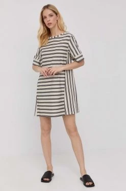 Γυναικεία Φορέματα Βαμβακερό φόρεμα MAX&Co. μπεζ,