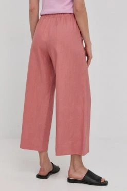 Γυναικεία Υφασμάτινα Λινό παντελόνι Max Mara Leisure χρώμα: ροζ, 8 Γυναικεία Υφασμάτινα Λινό παντελόνι Max Mara Leisure χρώμα: ροζ, -Αξεσουάρ || Παπούτσια || Ρούχα Κατάστημα unnamed file 2629