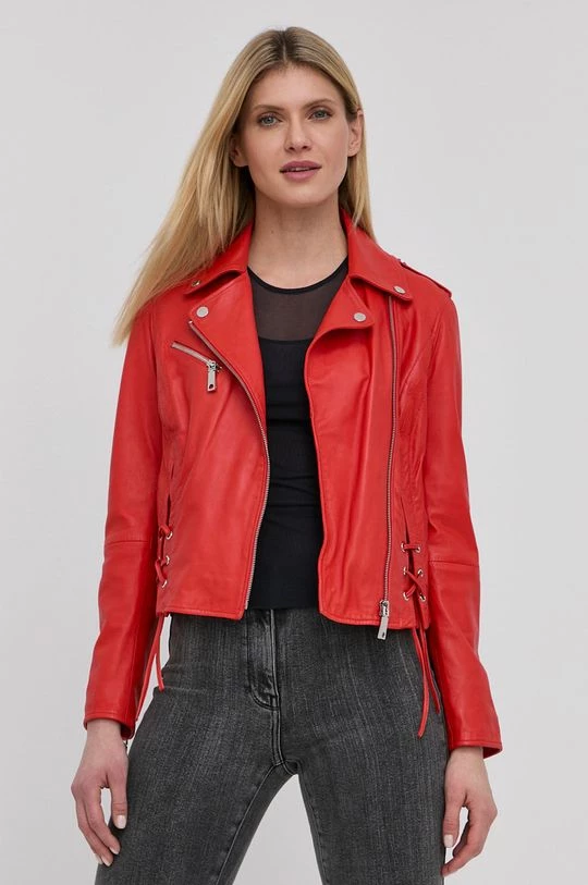 Γυναικεία Κοντά μπουφάν Δερμάτινη ραμονέσκα MAX&Co. χρώμα: κόκκινο, 3 Γυναικεία Κοντά μπουφάν Δερμάτινη ραμονέσκα MAX&Co. χρώμα: κόκκινο,