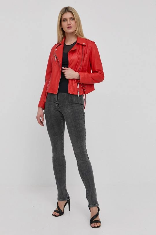 Γυναικεία Κοντά μπουφάν Δερμάτινη ραμονέσκα MAX&Co. χρώμα: κόκκινο, 4 Γυναικεία Κοντά μπουφάν Δερμάτινη ραμονέσκα MAX&Co. χρώμα: κόκκινο, - Image 2
