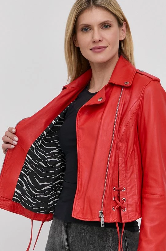 Γυναικεία Κοντά μπουφάν Δερμάτινη ραμονέσκα MAX&Co. χρώμα: κόκκινο, 8 Γυναικεία Κοντά μπουφάν Δερμάτινη ραμονέσκα MAX&Co. χρώμα: κόκκινο, - Image 6