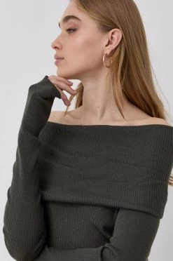 Γυναικεία Χωρίς φερμουάρ Μάλλινο πουλόβερ Max Mara Leisure χρώμα: πράσινο