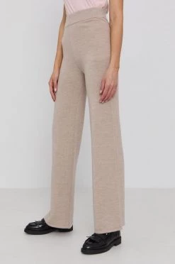 Γυναικεία Υφασμάτινα Παντελόνι Max Mara Leisure χρώμα: μπεζ -Αξεσουάρ || Παπούτσια || Ρούχα Κατάστημα unnamed file 2742