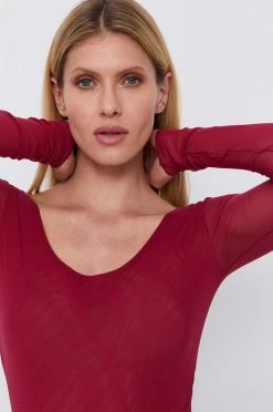 Γυναικεία Μακρυμάνικο Longsleeve Max Mara Leisure χρώμα: κόκκινο