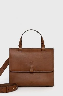 Γυναικεία Τσάντες Shopper και Tote Δερμάτινη τσάντα Weekend Max Mara καφέ