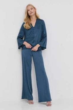 Γυναικεία Υφασμάτινα Παντελόνι MAX&Co. χρώμα: ναυτικό μπλε, -Αξεσουάρ || Παπούτσια || Ρούχα Κατάστημα unnamed file 2996