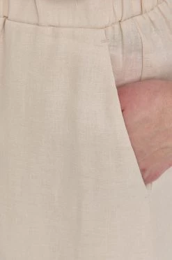 Γυναικεία Υφασμάτινα Λινό παντελόνι Max Mara Leisure χρώμα: μπεζ, -Αξεσουάρ || Παπούτσια || Ρούχα Κατάστημα unnamed file 3032