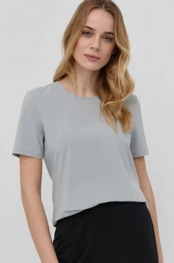 Γυναικεία Κοντομάνικο Μπλουζάκι Max Mara Leisure χρώμα: πράσινο