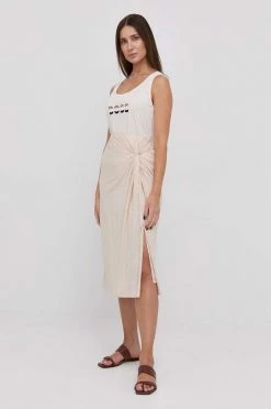 Γυναικεία Φούστες Λινή φούστα Max Mara Leisure μπεζ,