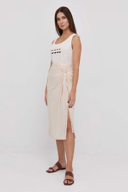 Γυναικεία Φούστες Λινή φούστα Max Mara Leisure μπεζ, 3 Γυναικεία Φούστες Λινή φούστα Max Mara Leisure μπεζ,