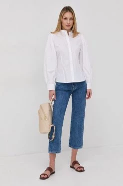 Γυναικεία Πουκάμισα Βαμβακερό πουκάμισο MAX&Co. χρώμα: άσπρο