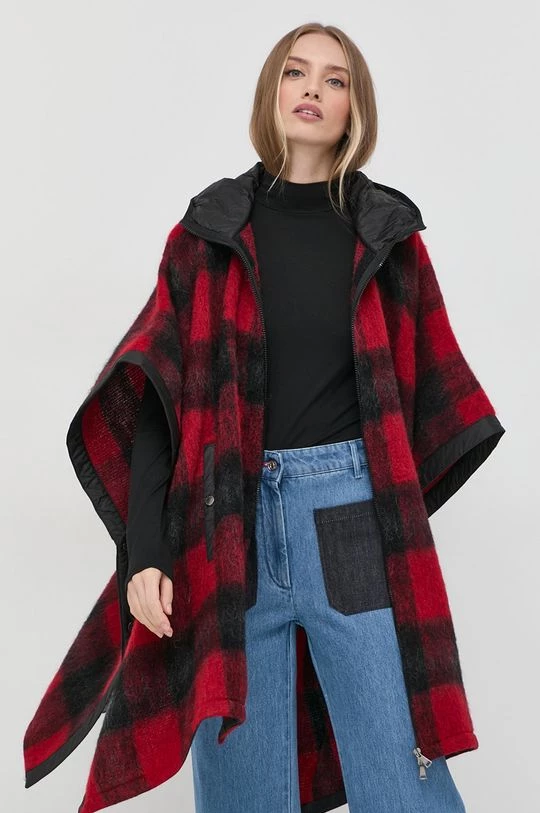 Γυναικεία Κοντά μπουφάν Μάλλινο πόντσο Weekend Max Mara κόκκινο 6 Γυναικεία Κοντά μπουφάν Μάλλινο πόντσο Weekend Max Mara κόκκινο - Image 4