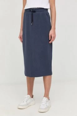 Γυναικεία Φούστες Βαμβακερή φούστα Weekend Max Mara ναυτικό μπλε,