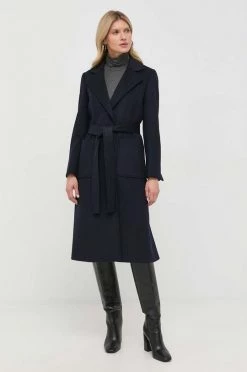 Γυναικεία Παλτά Μάλλινο παλτό MAX&Co. ναυτικό μπλε,