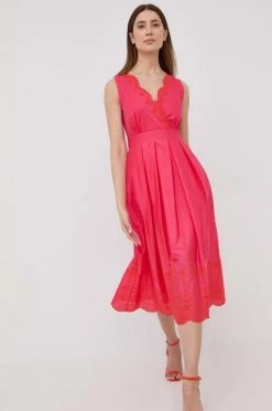 Γυναικεία Φορέματα Βαμβακερό φόρεμα MAX&Co. ροζ, -Αξεσουάρ || Παπούτσια || Ρούχα Κατάστημα unnamed file 3267