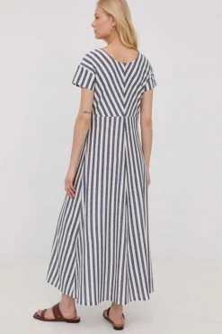 Γυναικεία Φορέματα Φόρεμα από λινό μείγμα Weekend Max Mara ναυτικό μπλε, -Αξεσουάρ || Παπούτσια || Ρούχα Κατάστημα unnamed file 3294