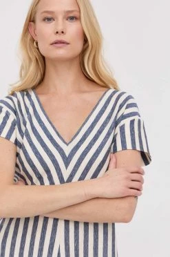 Γυναικεία Φορέματα Φόρεμα από λινό μείγμα Weekend Max Mara ναυτικό μπλε, -Αξεσουάρ || Παπούτσια || Ρούχα Κατάστημα unnamed file 3296