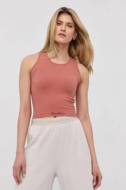 Γυναικεία Αμάνικος Top Max Mara Leisure χρώμα: ροζ