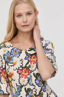 Γυναικεία Φορέματα Φόρεμα από λινό μείγμα MAX&Co. μπεζ, -Αξεσουάρ || Παπούτσια || Ρούχα Κατάστημα unnamed file 3338