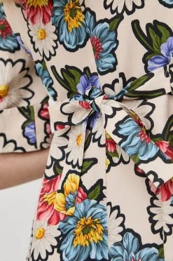 Γυναικεία Φορέματα Φόρεμα από λινό μείγμα MAX&Co. μπεζ, -Αξεσουάρ || Παπούτσια || Ρούχα Κατάστημα unnamed file 3340