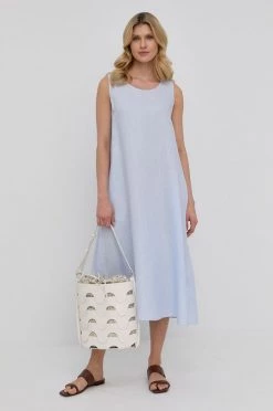 Γυναικεία Φορέματα Λινό φόρεμα Max Mara Leisure ανοιχτό μπλε -Αξεσουάρ || Παπούτσια || Ρούχα Κατάστημα unnamed file 3356