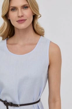 Γυναικεία Φορέματα Λινό φόρεμα Max Mara Leisure ανοιχτό μπλε -Αξεσουάρ || Παπούτσια || Ρούχα Κατάστημα unnamed file 3357