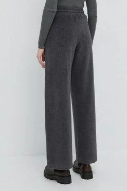 Γυναικεία Υφασμάτινα Παντελόνι Max Mara Leisure χρώμα: γκρι -Αξεσουάρ || Παπούτσια || Ρούχα Κατάστημα unnamed file 3437