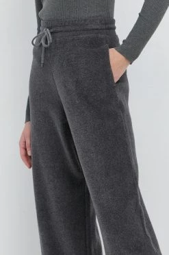 Γυναικεία Υφασμάτινα Παντελόνι Max Mara Leisure χρώμα: γκρι -Αξεσουάρ || Παπούτσια || Ρούχα Κατάστημα unnamed file 3438