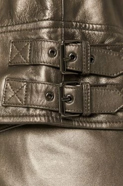 Γυναικεία Κοντά μπουφάν MAX&Co. - Δερμάτινο μπουφάν γκρί -Αξεσουάρ || Παπούτσια || Ρούχα Κατάστημα unnamed file 3456