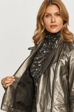 Γυναικεία Κοντά μπουφάν MAX&Co. - Δερμάτινο μπουφάν γκρί -Αξεσουάρ || Παπούτσια || Ρούχα Κατάστημα unnamed file 3457