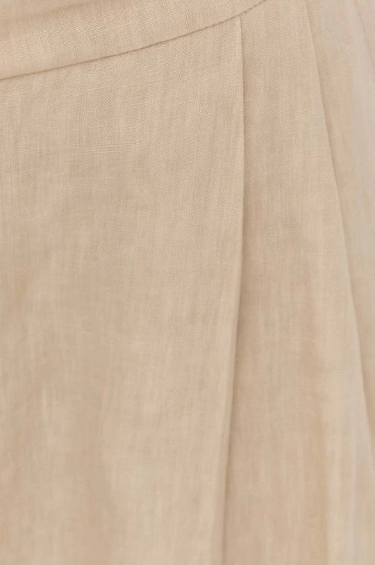 Γυναικεία Υφασμάτινα Λινό παντελόνι MAX&Co. χρώμα: μπεζ, 6 Γυναικεία Υφασμάτινα Λινό παντελόνι MAX&Co. χρώμα: μπεζ, - Image 4