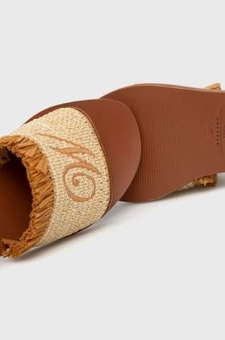 Γυναικεία Σανδάλια Weekend Max Mara χρώμα: μπεζ -Αξεσουάρ || Παπούτσια || Ρούχα Κατάστημα unnamed file 3600