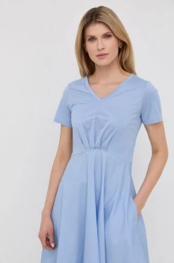 Γυναικεία Φορέματα Βαμβακερό φόρεμα Weekend Max Mara ανοιχτό μπλε -Αξεσουάρ || Παπούτσια || Ρούχα Κατάστημα unnamed file 3610