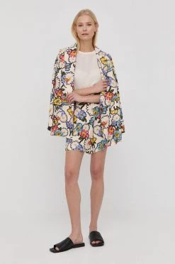 Γυναικεία Σακάκια Blazer με μείγμα λινών MAX&Co. μπεζ,