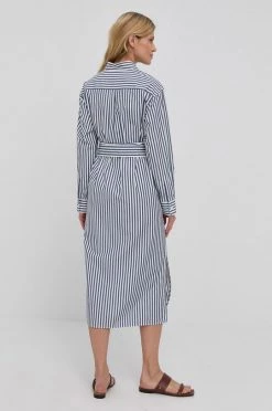 Γυναικεία Φορέματα Βαμβακερό φόρεμα Weekend Max Mara ναυτικό μπλε, -Αξεσουάρ || Παπούτσια || Ρούχα Κατάστημα unnamed file 3682