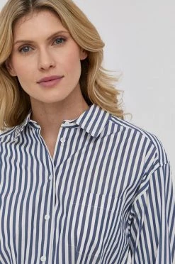 Γυναικεία Φορέματα Βαμβακερό φόρεμα Weekend Max Mara ναυτικό μπλε, -Αξεσουάρ || Παπούτσια || Ρούχα Κατάστημα unnamed file 3684