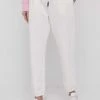 Γυναικεία Παντελόνια φόρμας Παντελόνι Max Mara Leisure χρώμα: άσπρο -Αξεσουάρ || Παπούτσια || Ρούχα Κατάστημα unnamed file 3717