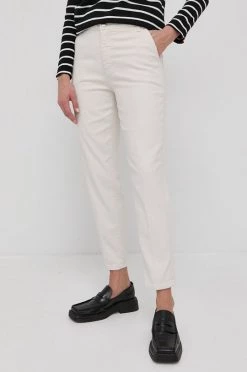 Γυναικεία Straight και Regular Τζιν παντελονι MAX&Co. χρώμα: κρεμ