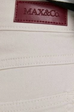 Γυναικεία Straight και Regular Τζιν παντελονι MAX&Co. χρώμα: κρεμ -Αξεσουάρ || Παπούτσια || Ρούχα Κατάστημα unnamed file 3780