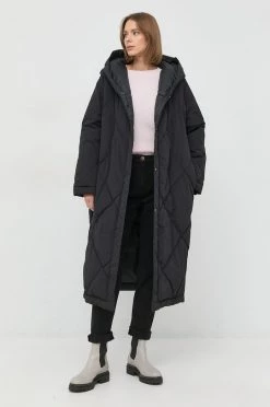 Γυναικεία Μακριά μπουφάν Αναστρέψιμο μπουφάν με επένδυση από πούπουλα Weekend Max Mara μαύρο,