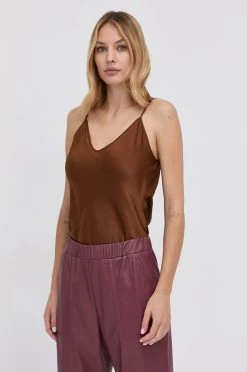 Γυναικεία Αμάνικος Max Mara Leisure - Top καφέ