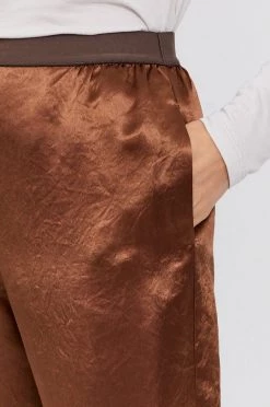 Γυναικεία Υφασμάτινα Παντελόνι Max Mara Leisure χρώμα: καφέ -Αξεσουάρ || Παπούτσια || Ρούχα Κατάστημα unnamed file 3819