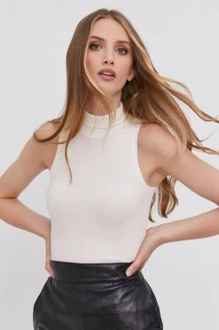 Γυναικεία Αμάνικος Max Mara Leisure - Top PAU κρεμ
