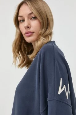 Γυναικεία Χωρίς φερμουάρ Βαμβακερή μπλούζα Weekend Max Mara χρώμα: ναυτικό μπλε,